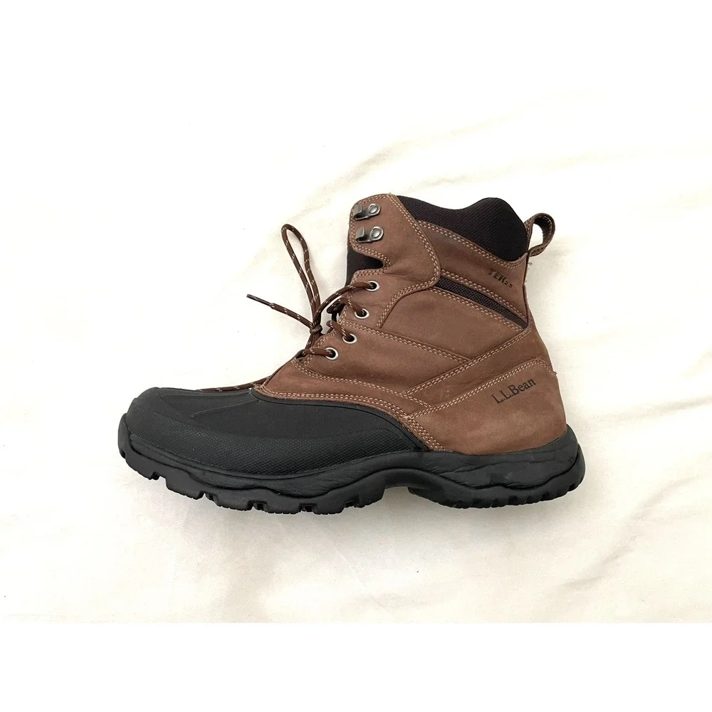 LL Bean Storm Chaser Tek 2.5 12 M Brown Hiking‎ Waterproof Wicking Primaloft EUC